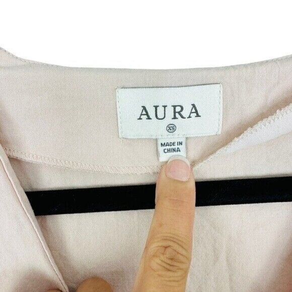 Aura Friend Zone Taupe Midi Dress Tan Women’s Size XS - Picture 6 of 9